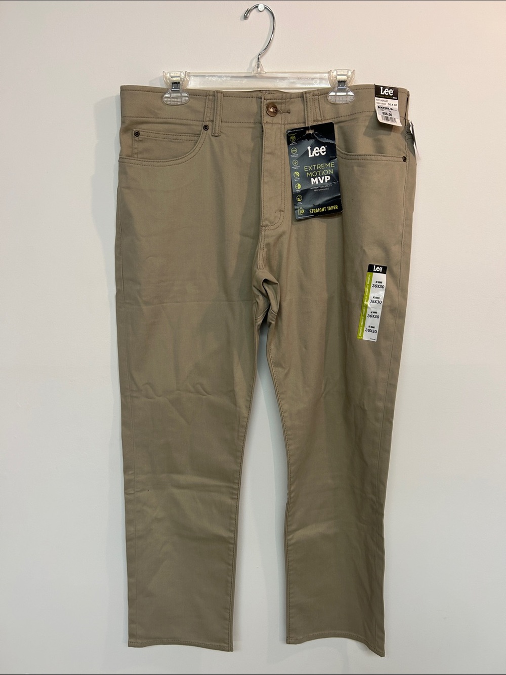 Lee Men's Straight Fit Chinos - Beige/Tan